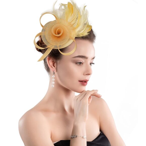 Fascinators For Women Tea Party Hats For Women Fascinator Church Hat With 5493 - Picture 1 of 7